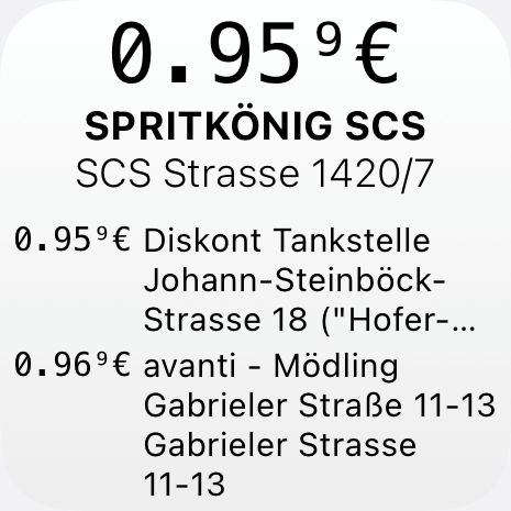 Günstigste Tankstelle AT